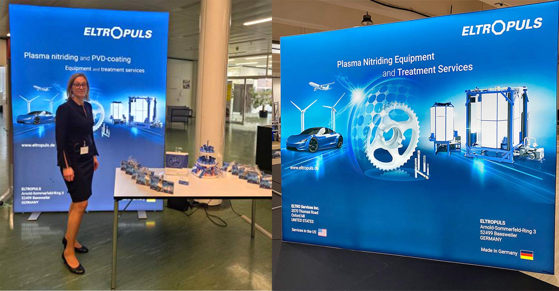 Frame Plus x ELTROPULS – 2000mm Exhibition Backlit Lightbox across four major industry events in Europe and America