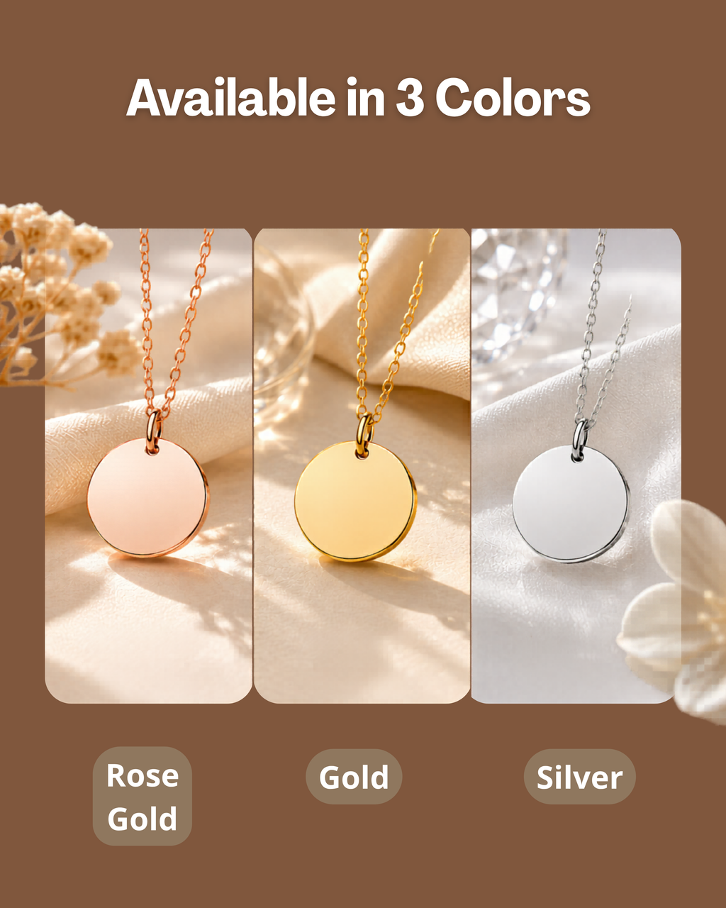 Custom Signature Necklace – Personalized Laser Engraved Pendant