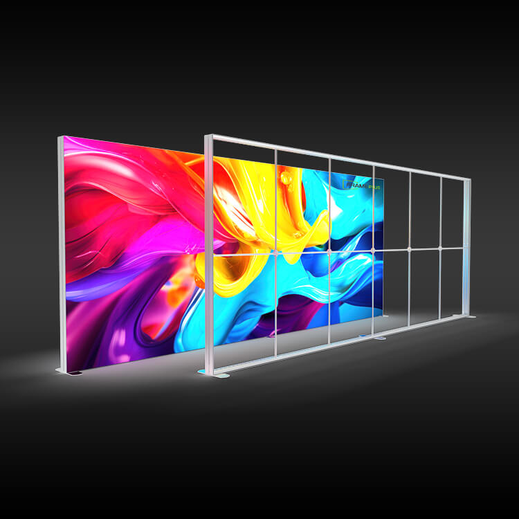 6000mm Tension Fabric Backlit Lightbox for Tradeshow