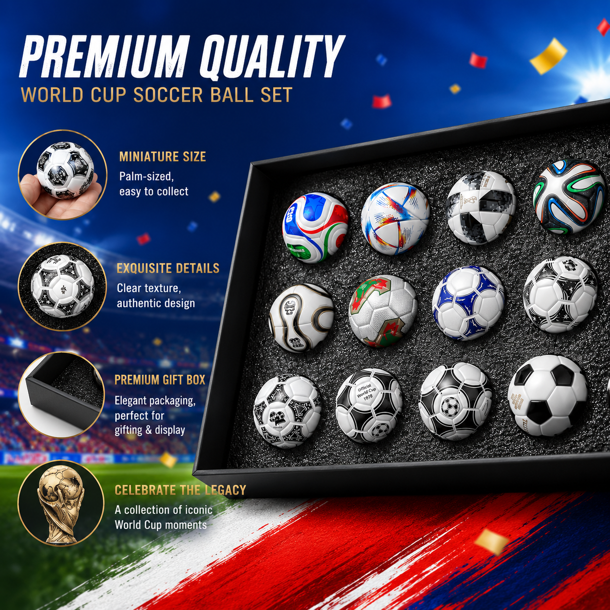 15 FIFA World Cup Mini Football Collection