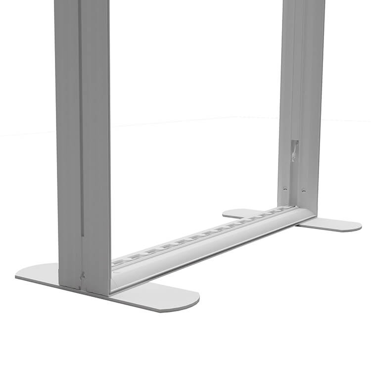 3x3m Modular Fabric Lightbox Exhibition Stand 1: Arch Ceiling Booth