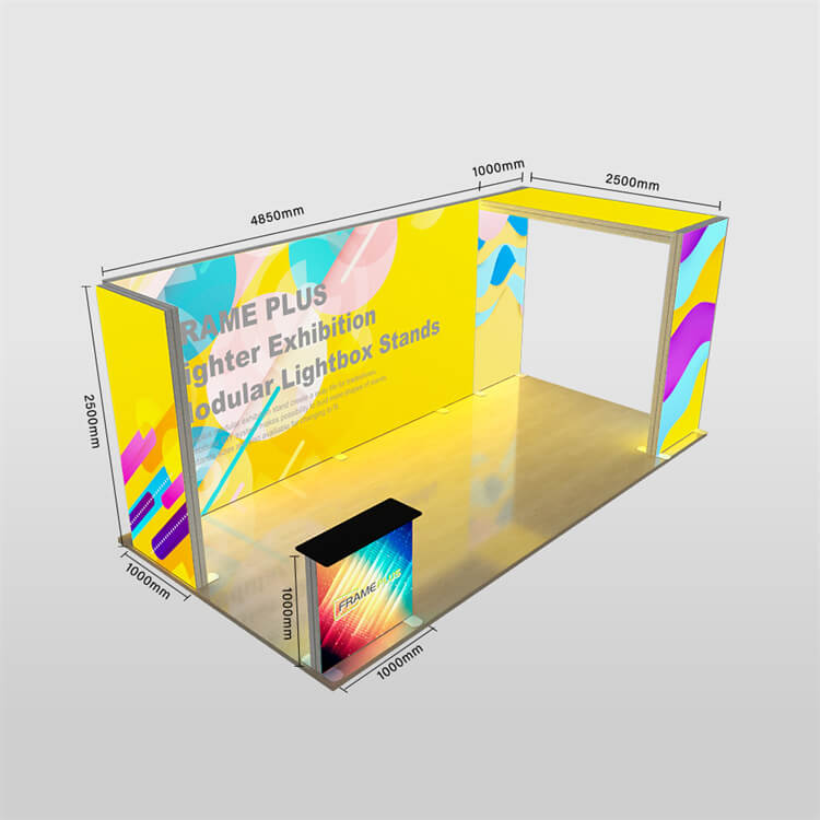 Exhibition Stand LED Modular Lightbox 5: Arch Ceiling 3x6m